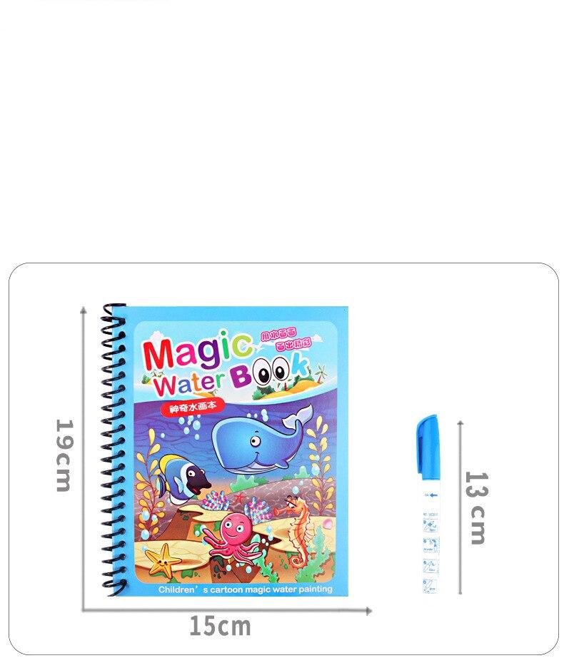 Livro de Colorir com Caneta e a Base D'água