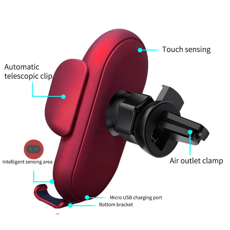 Suporte & Carregador Automotivo Para Celular Com Sensor Infravermelho Original