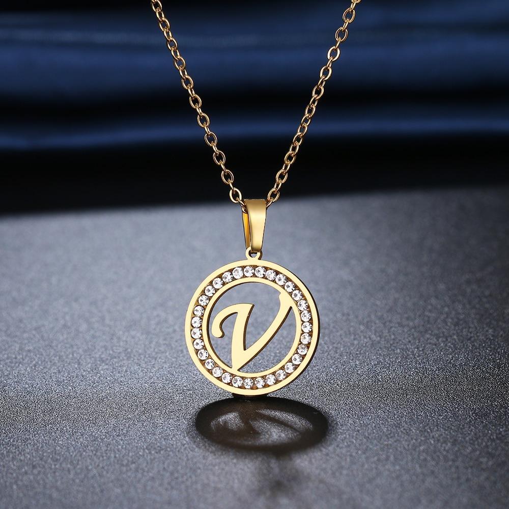 Colar Com Letra - A-Z - Garotas fashion 