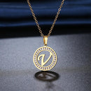 Colar Com Letra - A-Z - Garotas fashion 