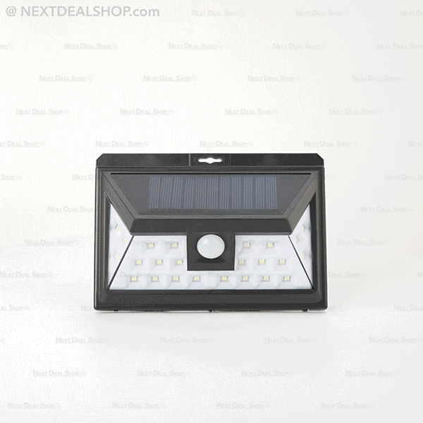 Luz de Segurança (Ampla) com Sensor de Movimento e Painel Solar- Desfrute de Uma Iluminação mais Ampla!
