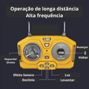 Carro Escavadeira RC Elétrico com Controle Remoto