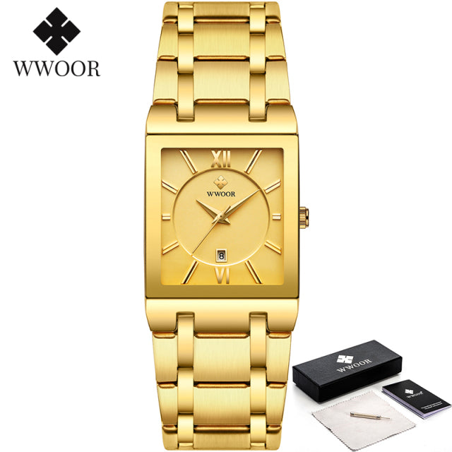 Relogio masculino elegance ouro