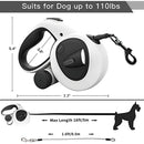 Coleira Guia Retrátil com Lanterna LED e Saco de Lixo