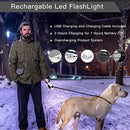 Coleira Guia Retrátil com Lanterna LED e Saco de Lixo