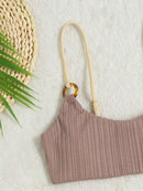 Biquíni Brasileiro Top Alça Cordão Cintura Baixa 3 Cores