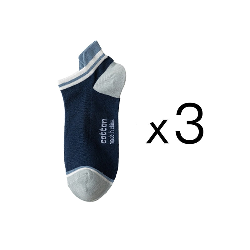 Kit 3 Pares de Meia Cotton Cano Curto