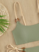 Biquíni Brasileiro Top Alça Cordão Cintura Baixa 3 Cores