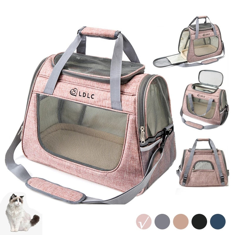 Bolsa de Viagem Transportadora Reflexiva para Pets 6 Cores