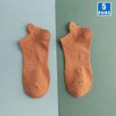 Kit 5 Pares de Meia Cano Curto Unissex (Todas de 1 Cor ou Sortidas)