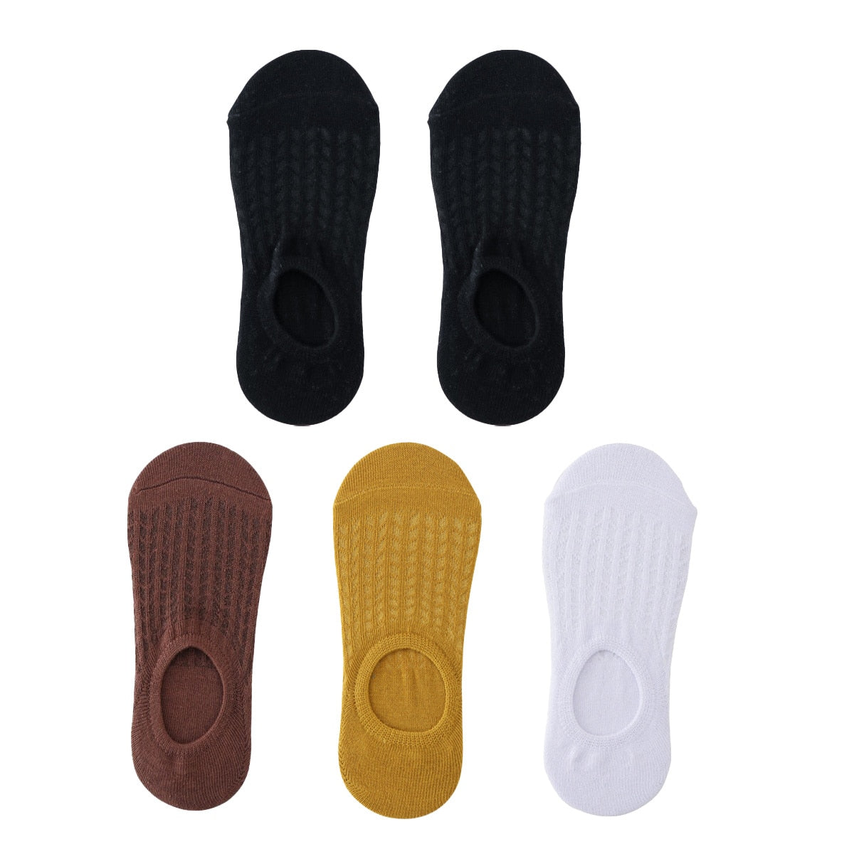 Kit 5 Pares de Meia Barco Invisível Ultra Respirável