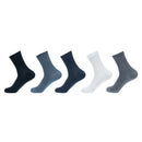 Kit 5 Pares de Meias de Fibra de Bambu Alta Qualidade Respirável