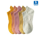 Kit 5 Pares de Meia Cano Curto Unissex (Todas de 1 Cor ou Sortidas)