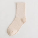 Meia Soft Canelada Cano Médio Respirável (22 Cores)