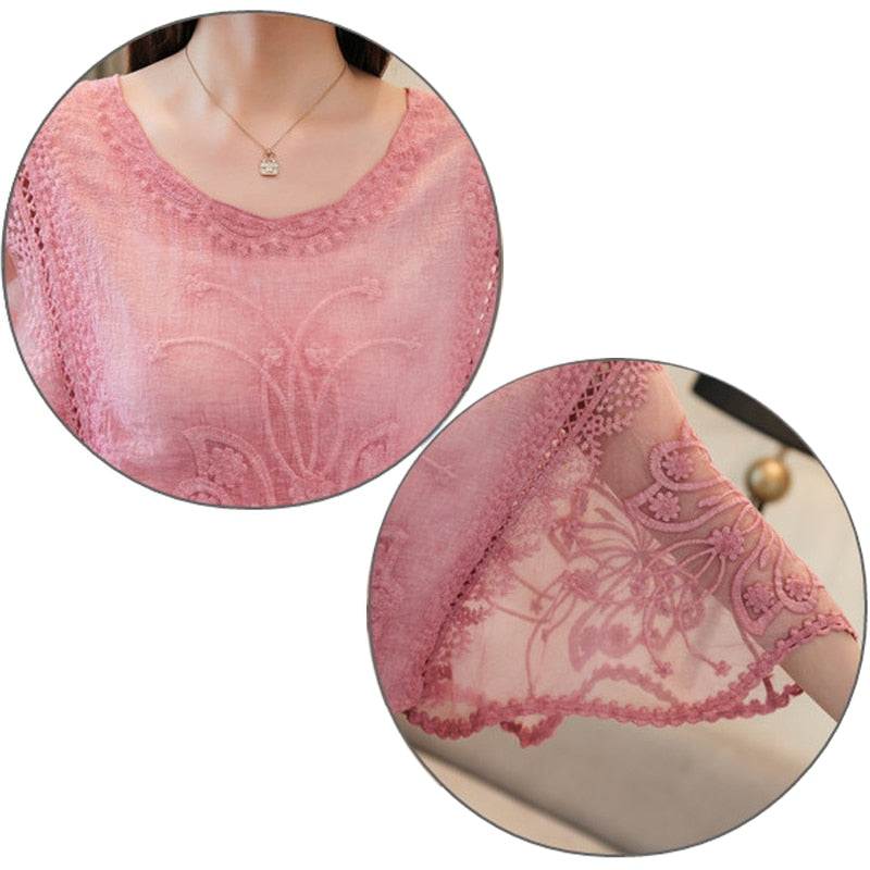 Blusa Casual Lace