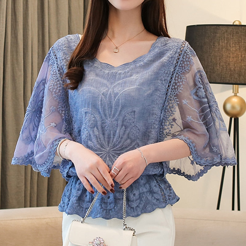 Blusa Casual Lace