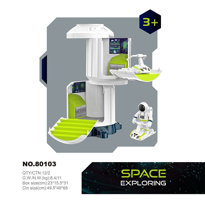 Quebra Cabeça Foguete e Base Espacial