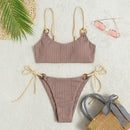 Biquíni Brasileiro Top Alça Cordão Cintura Baixa 3 Cores