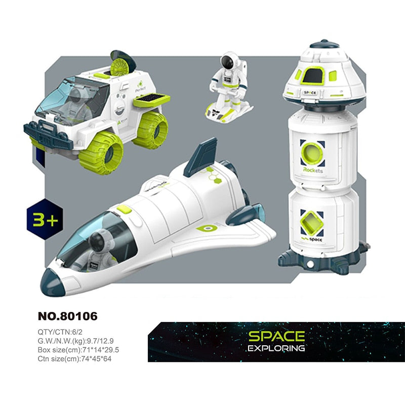 Quebra Cabeça Foguete e Base Espacial