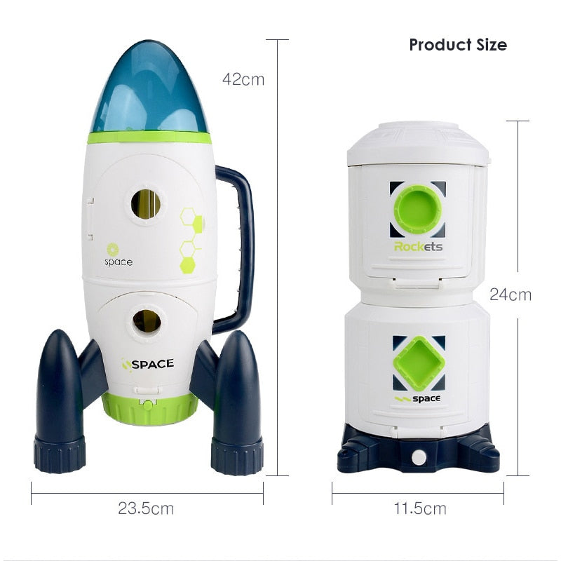 Quebra Cabeça Foguete e Base Espacial