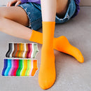 Meia Soft Canelada Cano Médio Respirável (22 Cores)