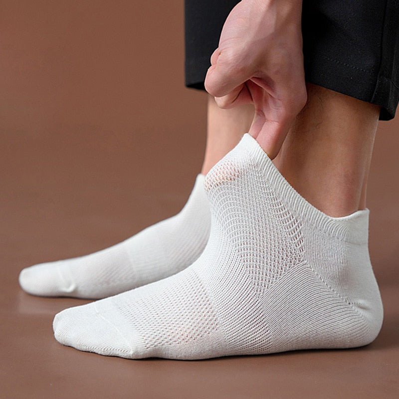 Kit 5 Pares de Meia Cano Curto Unissex (Todas de 1 Cor ou Sortidas)