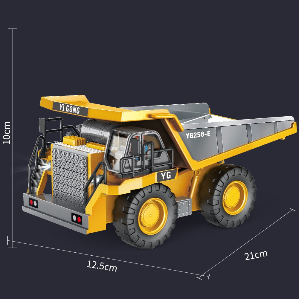 Carro Escavadeira RC Elétrico com Controle Remoto