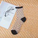 Meia Sexy Lace Women Ultra-thin Transparente