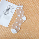 Meia Sexy Lace Women Ultra-thin Transparente