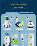 Quebra Cabeça Foguete e Base Espacial