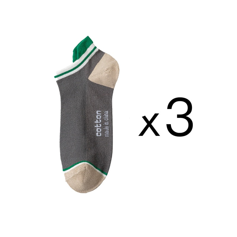 Kit 3 Pares de Meia Cotton Cano Curto