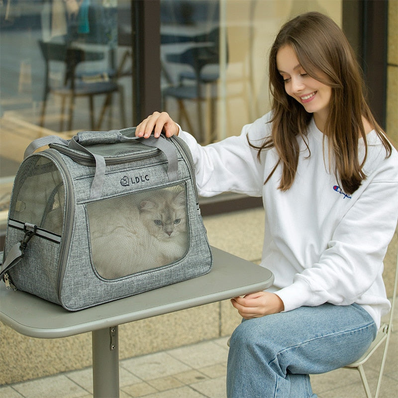 Bolsa de Viagem Transportadora Reflexiva para Pets 6 Cores