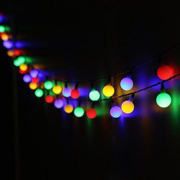 Luzes LED Redondas Movidas à Energia Solar (Brancas e Várias cores Disponíveis)