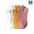 Kit 5 Pares de Meia Cano Curto Unissex (Todas de 1 Cor ou Sortidas)
