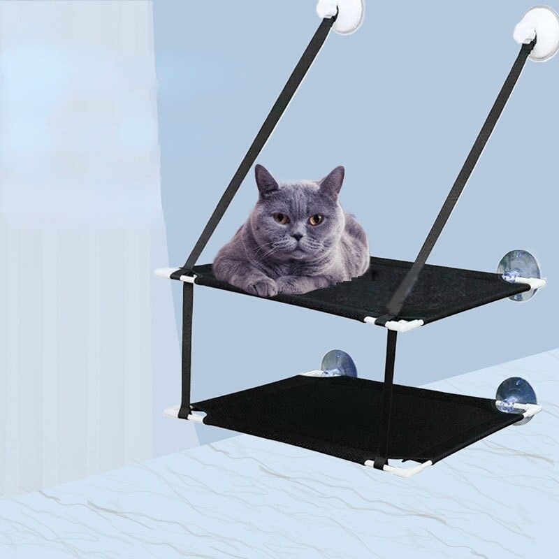 Cama Ventosa Dois Andares para Janela Pegar Sol e Brincar