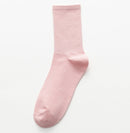 Meia Soft Canelada Cano Médio Respirável (22 Cores)