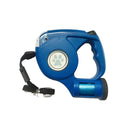 Coleira Guia Retrátil com Lanterna LED e Saco de Lixo