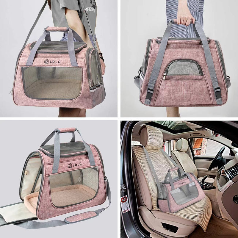 Bolsa de Viagem Transportadora Reflexiva para Pets 6 Cores