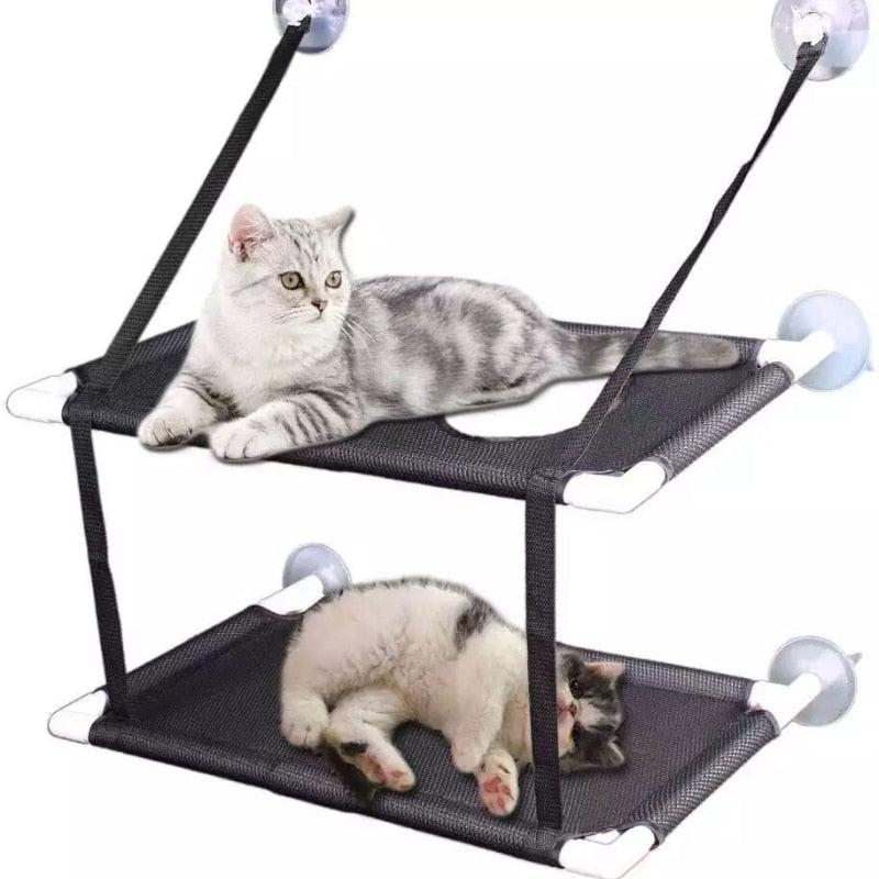 Cama Ventosa Dois Andares para Janela Pegar Sol e Brincar