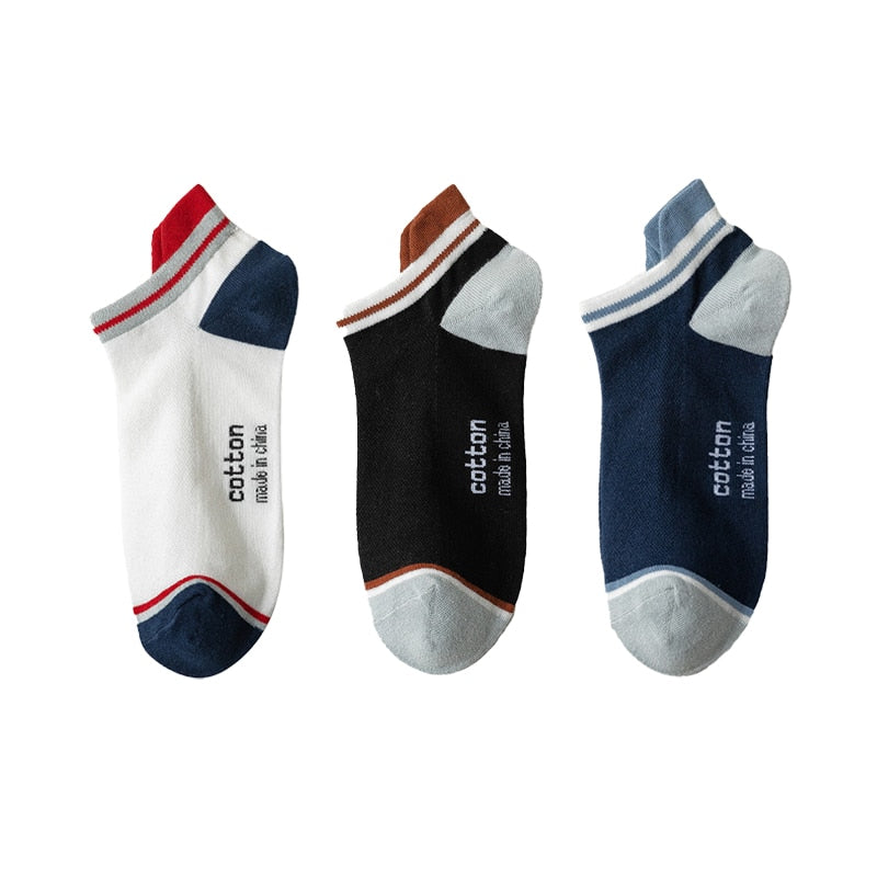 Kit 3 Pares de Meia Cotton Cano Curto