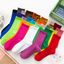 Meia Soft Canelada Cano Médio Respirável (22 Cores)