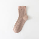 Meia Canelada Cano Médio Respirável