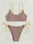 Biquíni Brasileiro Top Alça Cordão Cintura Baixa 3 Cores