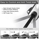 Coleira Guia Retrátil com Lanterna LED e Saco de Lixo