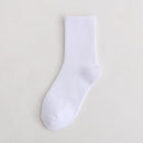 Meia Soft Canelada Cano Médio Respirável (22 Cores)