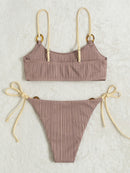 Biquíni Brasileiro Top Alça Cordão Cintura Baixa 3 Cores