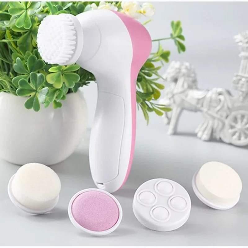 Escova Facial Elétrica Esfoliante limpeza Massageadora 5/1 Portátil