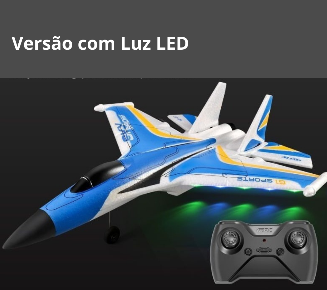 Planador Grande 2,4GHz com Controle Remoto