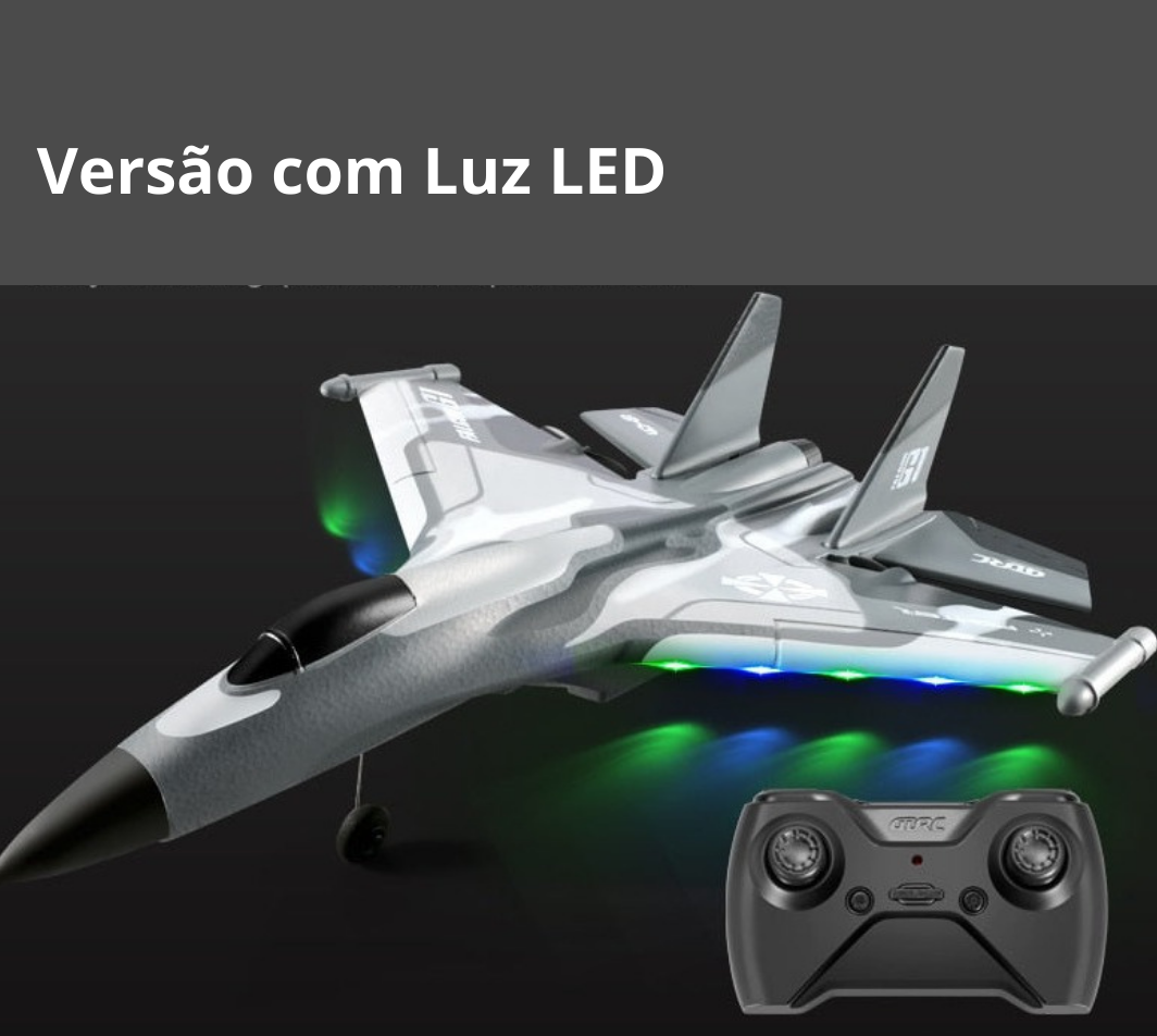 Planador Grande 2,4GHz com Controle Remoto