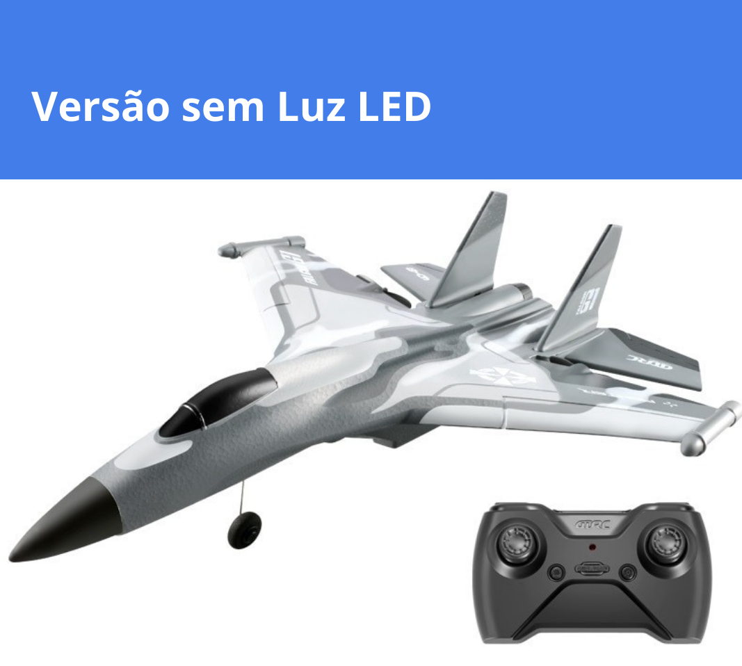 Planador Grande 2,4GHz com Controle Remoto